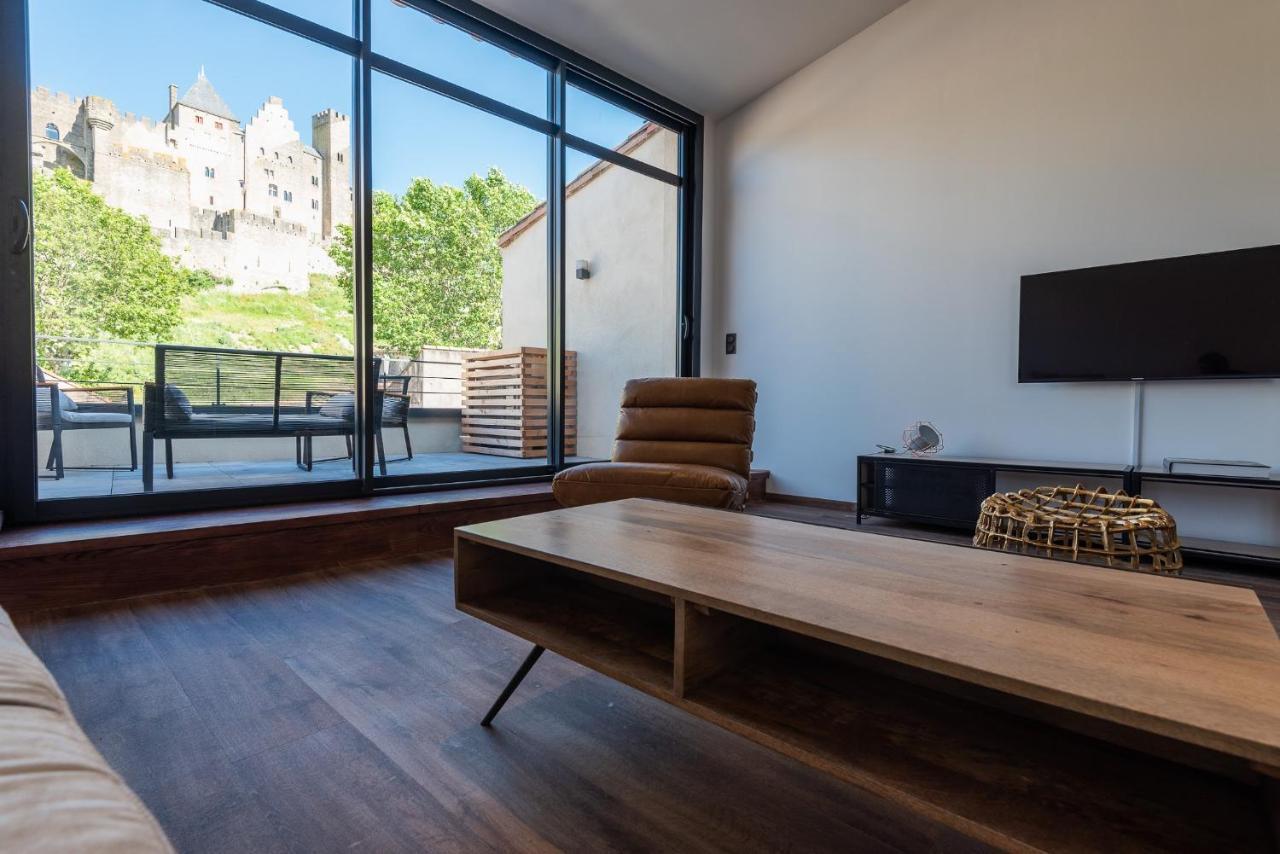 Апартаменты Le Loft De La Tour Pinte Каркассон Экстерьер фото